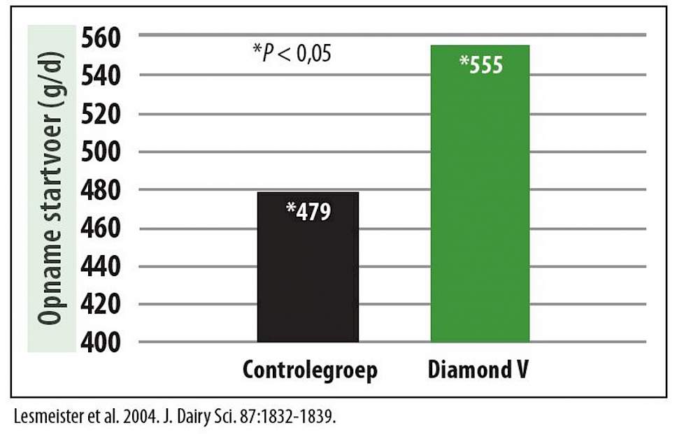 Effect Diamond V op voeropname