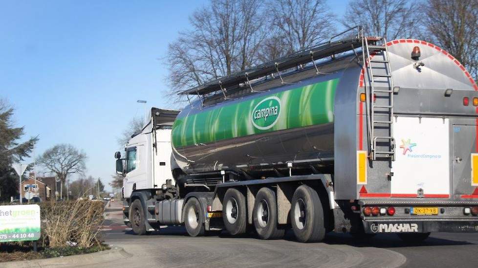 Een RMO-wagen van FrieslandCampina.