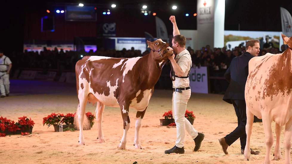 De ontlading is groot bij Ben Knoef als hij enigszins verrassend het kampioenschap pakt met Big Super Star 168.