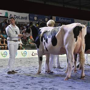 Op de tweede plaats kwam de sterk gebouwde Mogul-dochter Cinderella van de familie Prins uit Hasselt. Achter haar is nog een glimp op te vangen van de nummer drie in deze rubriek, Groot Lambalgen Flora 413 van de vof Groot-Nieuwenhuizen uit Woudenberg. De