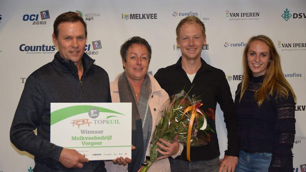 Winnaar Topkuil melkveebedrijf Vergeer Topkuil 7 november 2019 Dorpshuis de Heerdt Oosterwolde