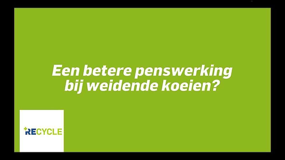 Ervaring met RECYCLE bij Mts. S & E de Boer in Middelie (Noord-Holland)