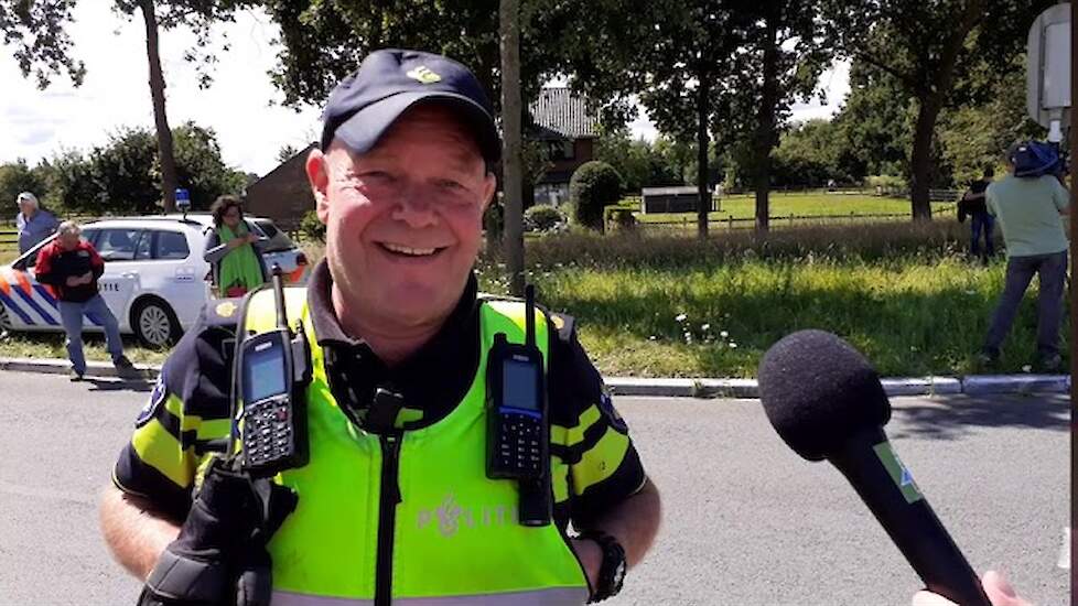 Politieagent Toon Ruiken vanuit de Achterhoek naar boerenprotest in Bilthoven