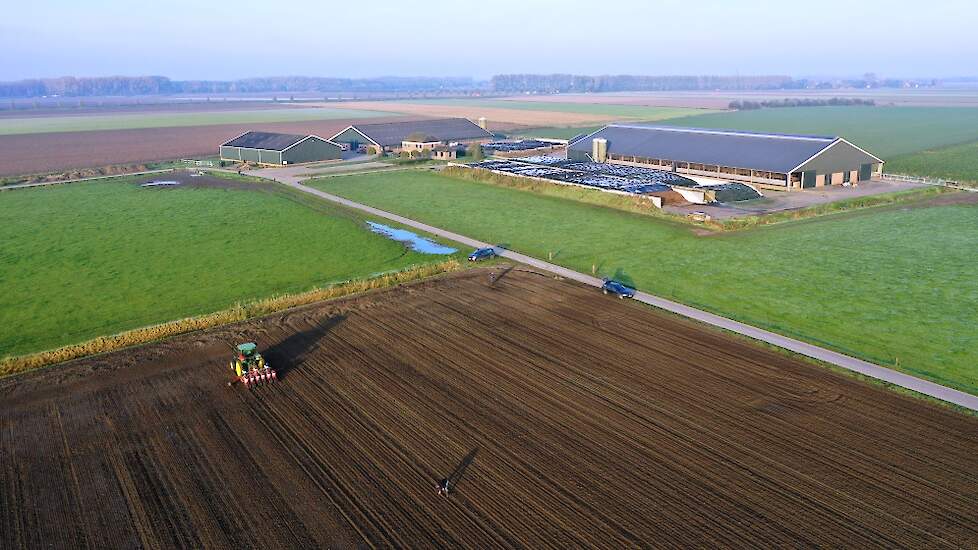 Melkveehouder Joost van Eert zaaide in het najaar van 2019 voor het eerst TUNDRA winterveldbonen. Er was ruimte in het bouwplan, waar de vlinderbloemige veldboon mooi zou passen.