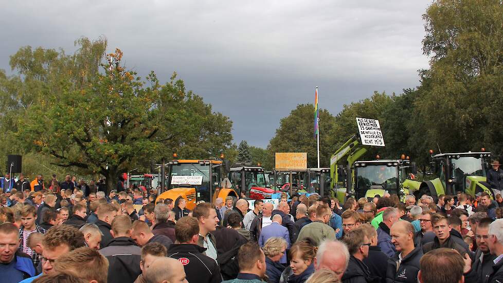 Een van de boerenprotesten. De foto is genomen voor de coronapandemie.