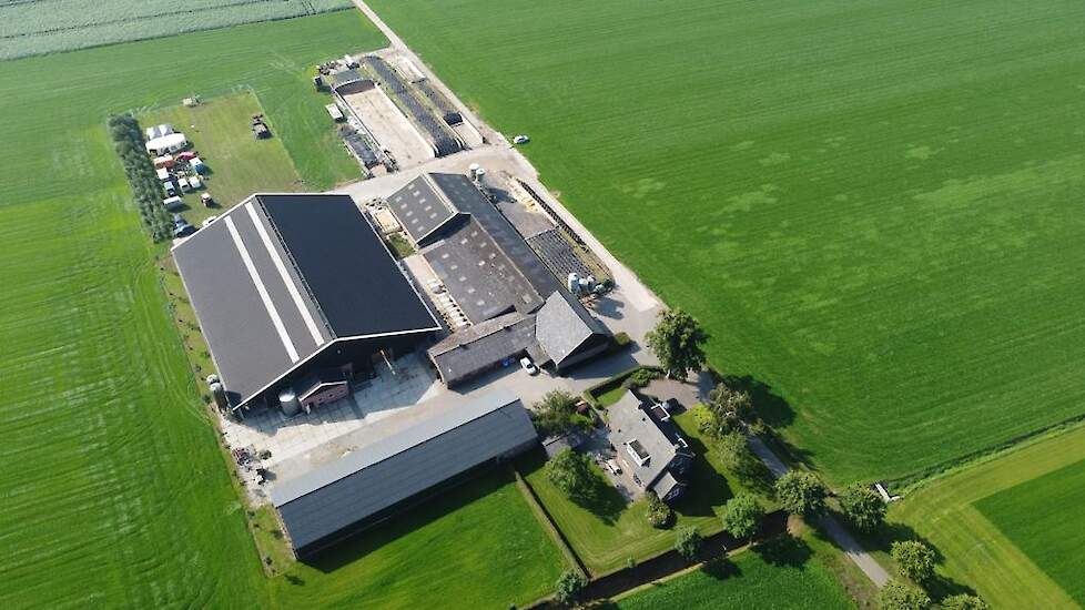 Bovenaanzicht van het bedrijf