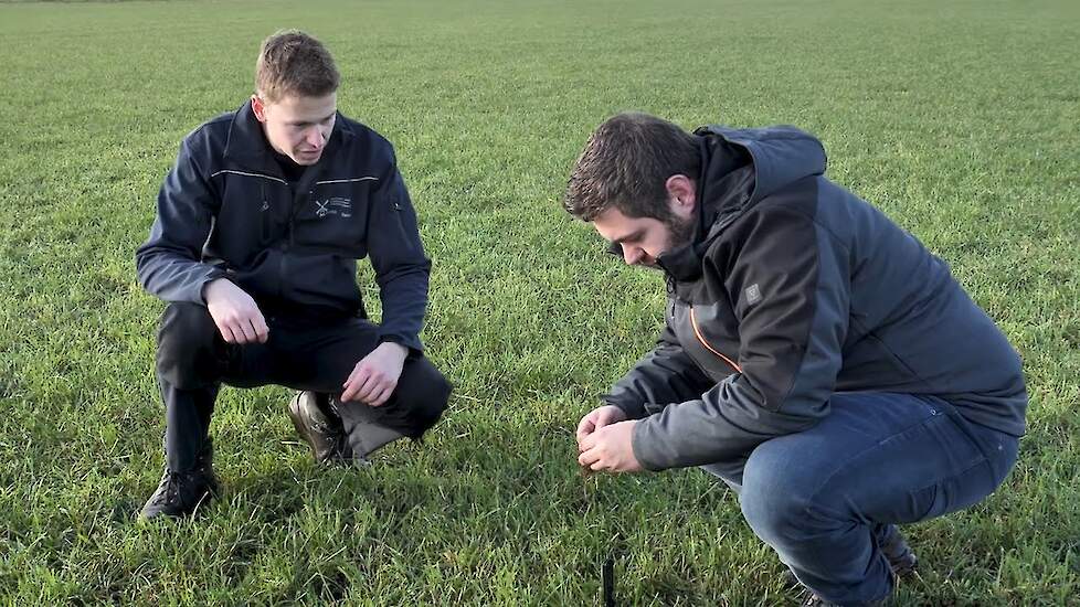 Topkuilwinnaar Broekhof stelt interessante graslandvragen aan Thomas van Tetering van Plantum