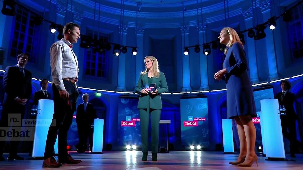 Bert-Jan Verboom in debat met Sigrid Kaag.