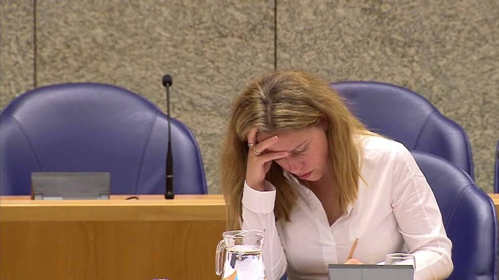 Minister Schouten, nog in de oude Tweede Kamer