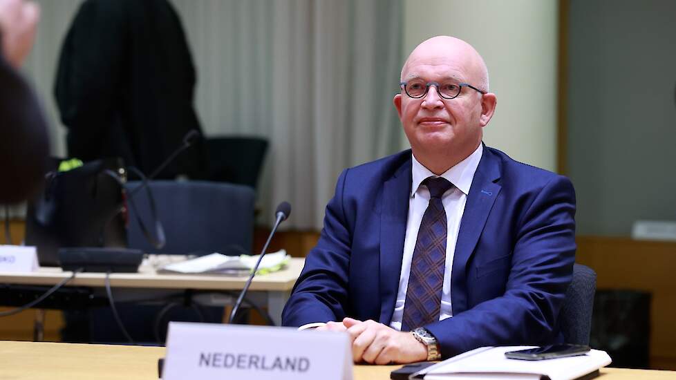 Minister Staghouwer bij de bijeenkomst van landbouwministers in Brussel