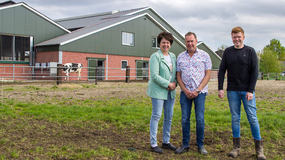 V.l.n.r. Hennie, Evert en Aart Jochemsen uit Bennekom