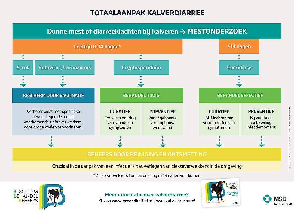 Figuur 1: Totaalaanpak kalverdiarree