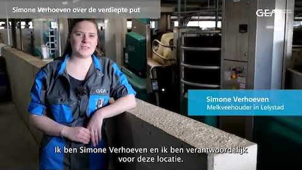 GEA Dairy Farming - Simone Verhoeven over de voordelen van een verdiepte put achter de melkrobot
