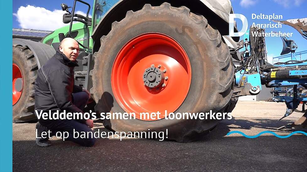 Let op de bandenspanning bij grondbewerking!