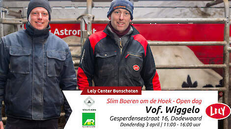 Kom op 3 april een kijkje nemen in de nieuwe stal bij Vof. Wiggelo in Dodewaard