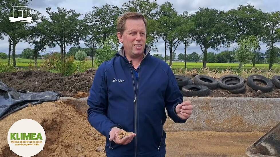André de Groot uit Laren gaat in op klimaatadaptatie op zijn bedrijf in het project KLIMEA.