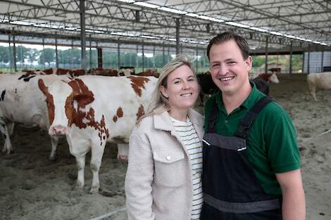 Emiel Koskamp en zijn vriendin Ilja.