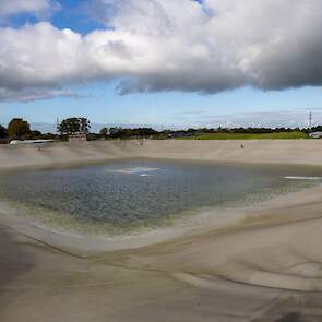 Bovenzijde lege mestzak