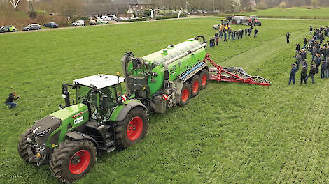 Zorgvuldig uitrijden drijfmest bespaart stikstof en geld
