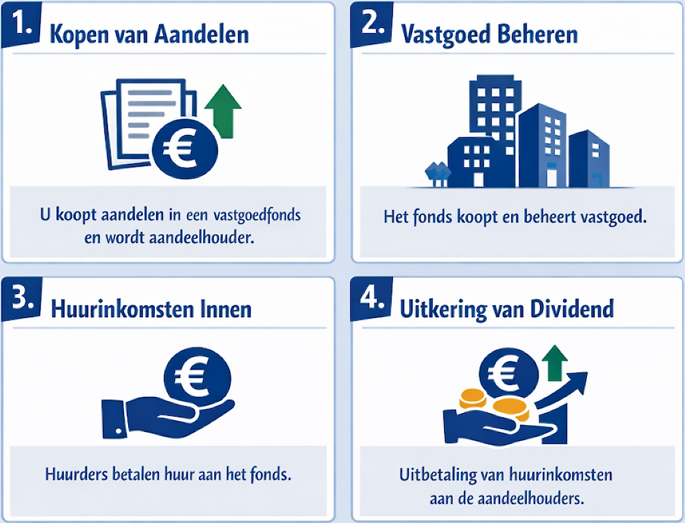 Infographic: hoe werkt een vastgoedfonds