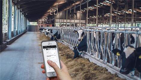 Vet, eiwit en lactose wordt gemeten