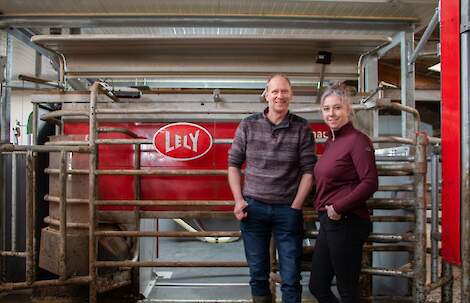 Familie Verheul voor een A5 Next melkrobot