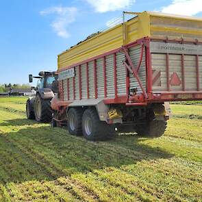 De opraapwagen van Daan Spierings uit Den Dungen (NB)