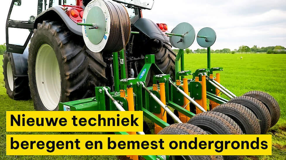 Nieuwe techniek beregent en bemest ondergronds