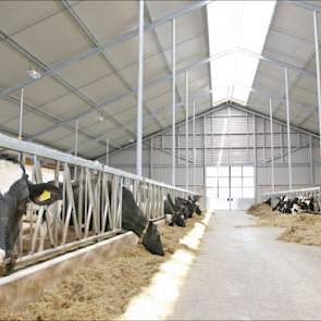 De stal voldoet aan de Maatlat Duurzame Veehouderij.