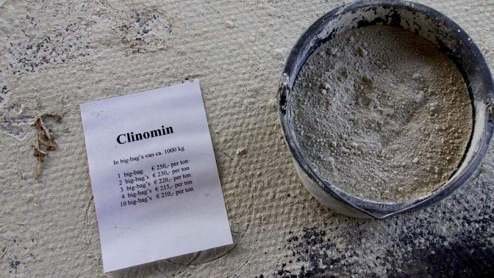 Clinomin is een kleimineraal met een hoog absorberend vermogen.