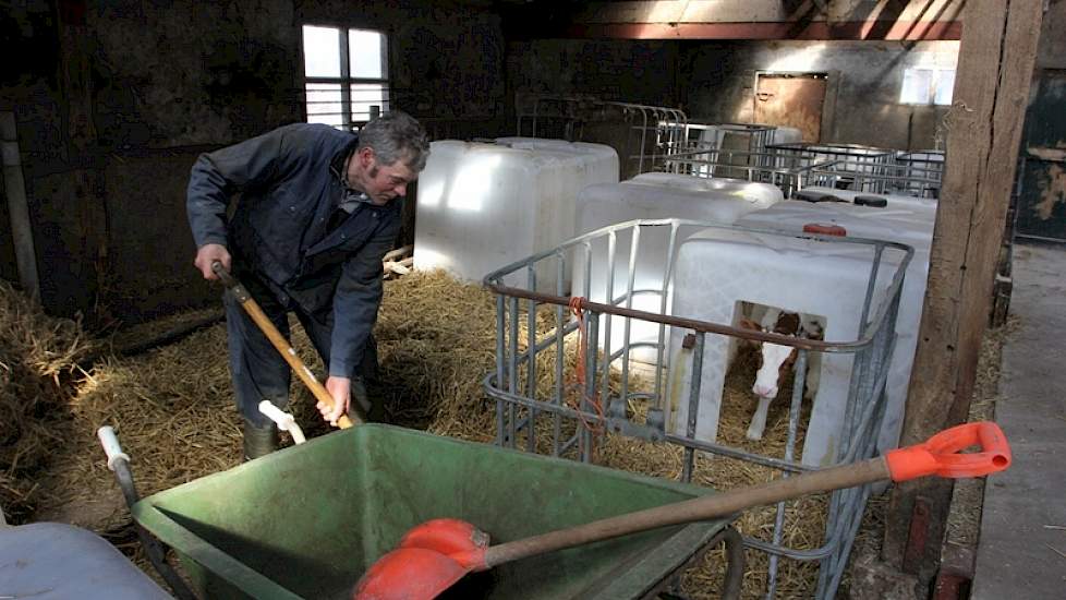 Vader Jan Boerkamp (62) is net als Rob volledig aan het werk op het bedrijf. Hij melkt elke ochtend samen met zijn zoon. Het melken wordt standaard verzorgd door twee personen, waarbij één persoon twee uren melkt. Vier avonden in de week is er een externe