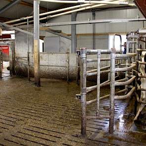 De hoekopstelling van de robots is niet alledaags. Wanneer de robots in het verlengde met elkaar werden geplaatst, kwam de hoek van de stal te dicht bij de buren, aldus Marten.