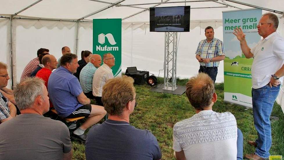 Bij de presentatie van Nufarm vertelden Marcel Tax en Bart de Vroome over groeiregulatoren.
