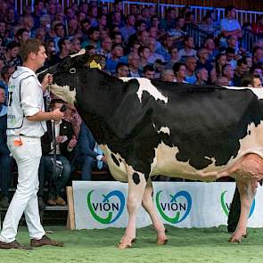 De reservekampioene van de middenklasse op de HHH-show, Willems Hoeve Rita 9863 (v. Danillo) werd 1C.